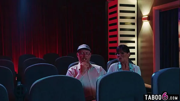 Movie theatre had teen couple fucking disburbing old people trying to watch