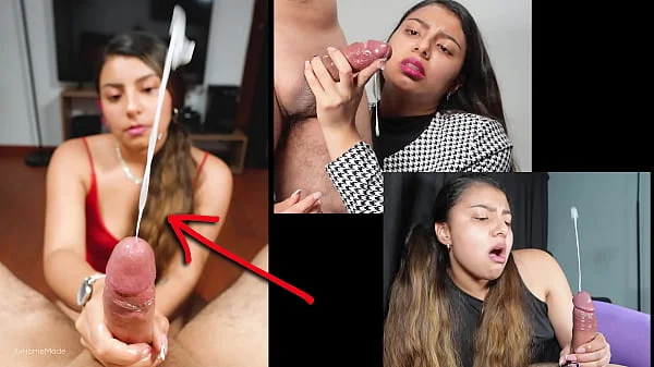 Huge cumshot compilation - So much cum! What does he eat? ...